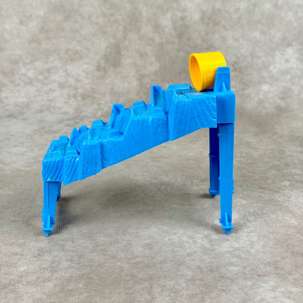 Vintage 1986 Mouse Trap Board Game Replacement Parts Blue Stairs Yellow Bucket